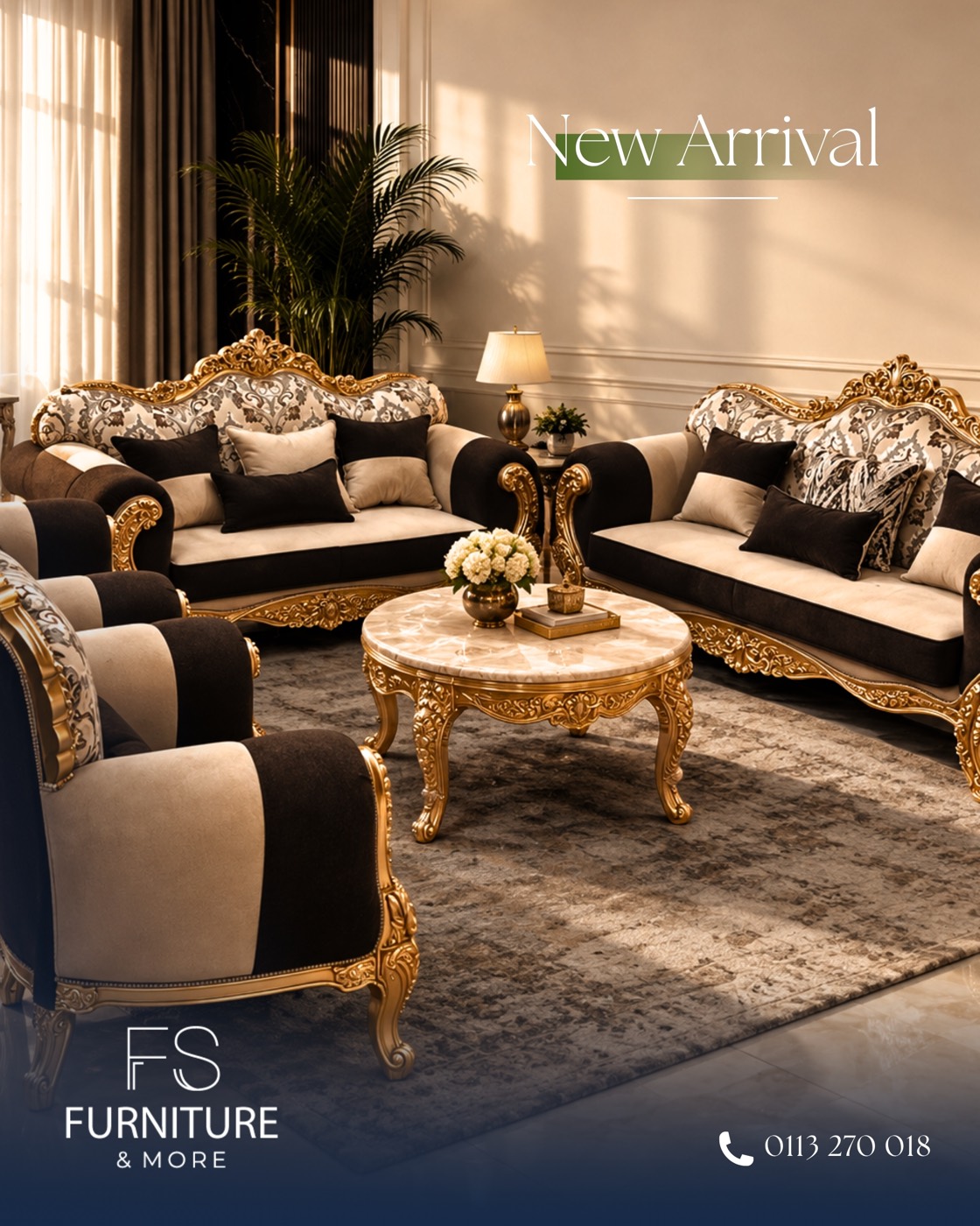 Royal Baroque Living Set