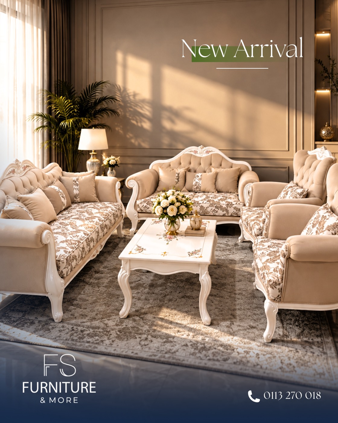 Ivory Classic Living Set
